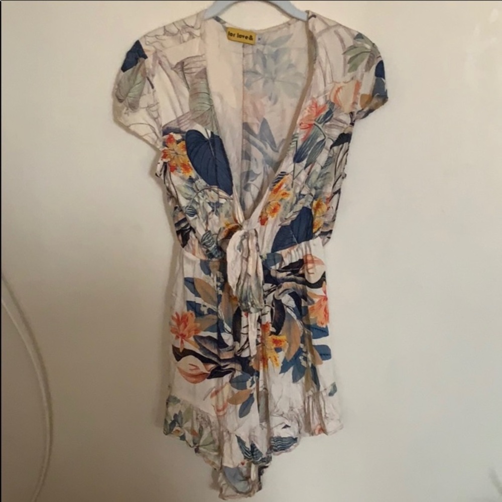 Love and lemons floral romper